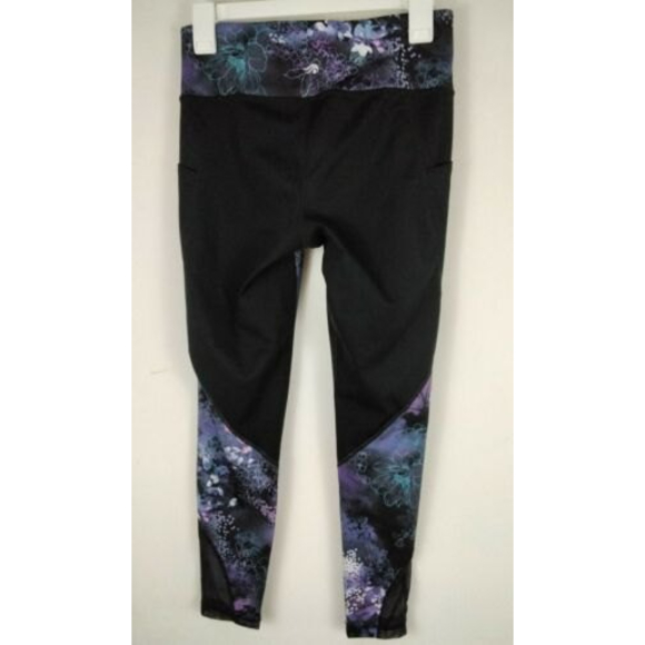 Ideology Athletic Leggings Black Floral Size Small - Picture 5 of 6